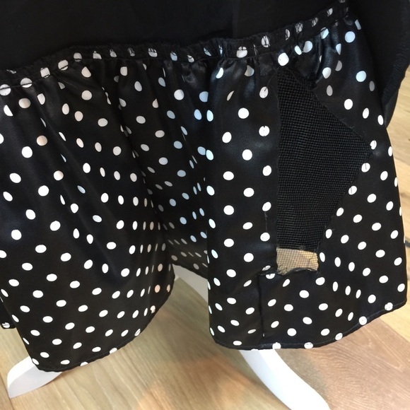 Vintage Gunne Sax X Jessica McClintock Black Polka - Picture 7 of 10